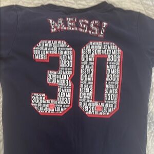 Kids Navy Messi Graphic Tee